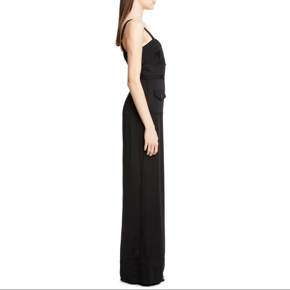 Self-Portrait Wide Leg Jumpsuit. Black size 8 - Picture 3 of 5